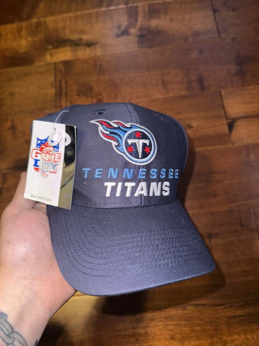 NFL Tennessee Titans Game Day Adjustable Navy Blue Hat Cap One Size